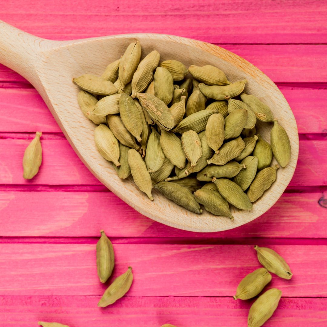 Kardemummakapslar grön