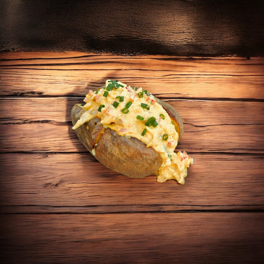 Bakad potatis med Indisk kycklingröra