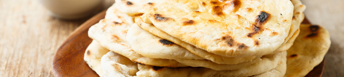 Naanbröd i ugn(4 bröd)
